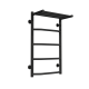 Wasserbeheizter Handtuchhalter Trapezoid with shelf P5 400х700 Deffi edelstahl (Schwarz, Нижнє підключеня)