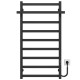 Buy electric heated towel rail Nicolе P9 500х1000 Deffi colored steel (Black, JD04, Right connection)