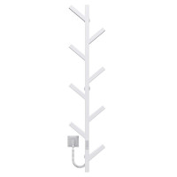 Electric heated towel rail Kir P8 1200 Deffi stainless steel (White, WD04)