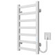Buy electric heated towel rail Avast P7 400х600 Deffi colored steel (White, WD04, Right connection)