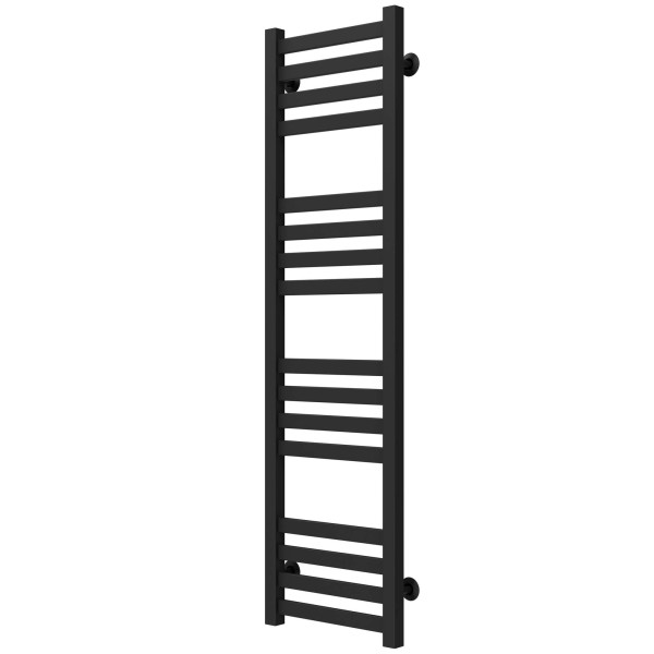 Buy water heated towel rail Magnus P16 200х1200 Deffi stainless steel (Black, Bottom connection)