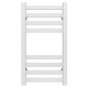 Buy water heated towel rail Magnus P8 300х600 Deffi stainless steel (White, Bottom connection)