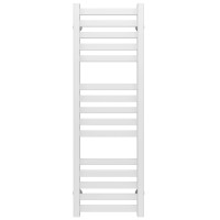 Water heated towel rail Magnus P15 300х1000 Deffi stainless steel (White, Bottom connection)