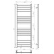 Buy water heated towel rail Magnus P16 400х1200 Deffi stainless steel (Black, Bottom connection)