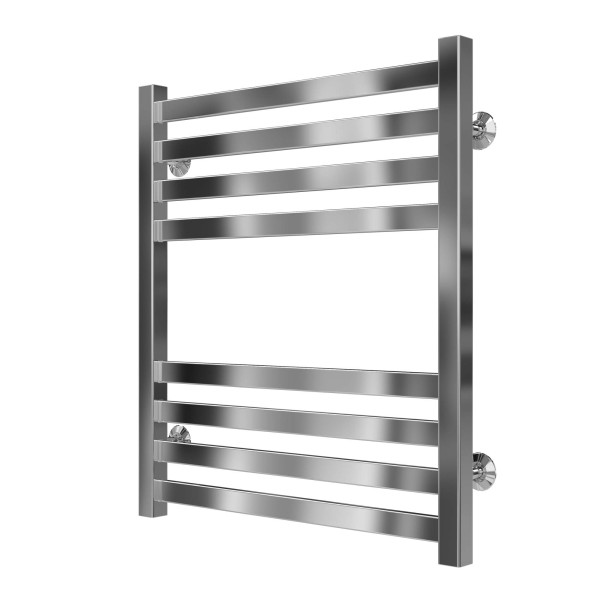 Buy water heated towel rail Magnus P8 500х600 Deffi stainless steel (Chrome, Bottom connection)