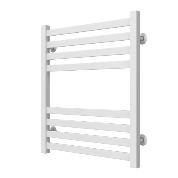 Buy water heated towel rail Magnus P8 500х600 Deffi stainless steel (White, Bottom connection)