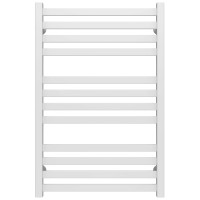 Water heated towel rail Magnus P12 500х800 Deffi stainless steel (White, Bottom connection)