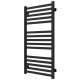 Buy water heated towel rail Magnus P15 500х1000 Deffi stainless steel (Black, Bottom connection)