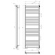 Buy water heated towel rail Magnus P20 500х1600 Deffi stainless steel (White, Side right connection)