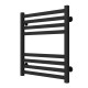 Buy water heated towel rail Magnus P8 600х600 Deffi stainless steel (Black, Bottom connection)