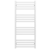 Water heated towel rail Magnus P16 600х1200 Deffi stainless steel (White, Bottom connection)