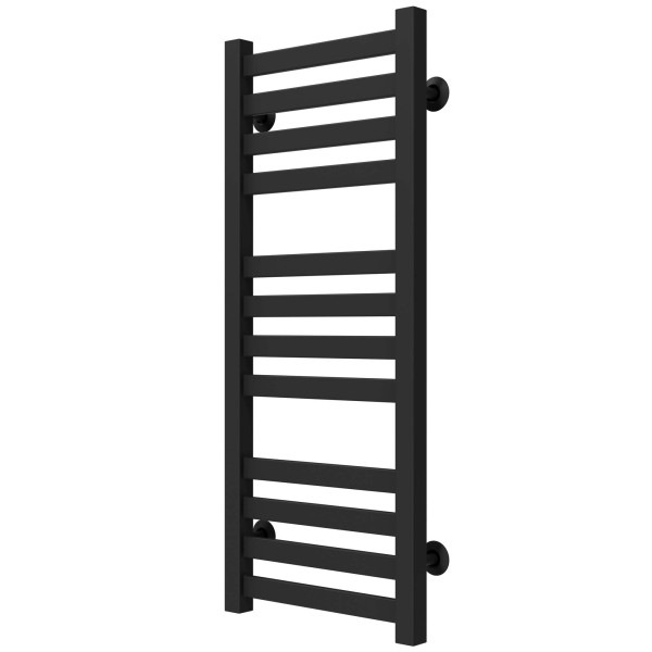 Buy water heated towel rail Magnus P12 200х800 Deffi stainless steel (Black, Bottom connection)