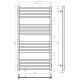 Buy water heated towel rail Magnus P16 600х1200 Deffi stainless steel (Black, Bottom connection)
