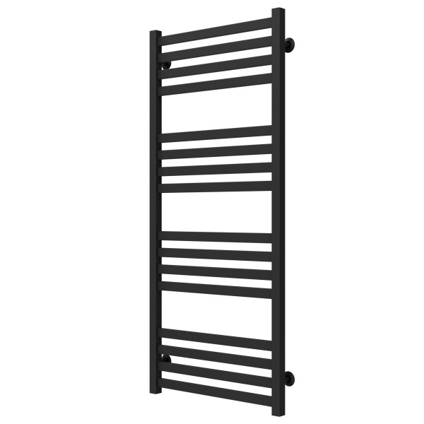 Buy water heated towel rail Magnus P16 600х1200 Deffi stainless steel (Black, Bottom connection)