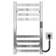Buy electric heated towel rail Magnus P8 300х600 Deffi stainless steel (Chrome, JD04, Right connection)