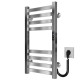 Buy electric heated towel rail Magnus P8 300х600 Deffi stainless steel (Chrome, JD04, Right connection)