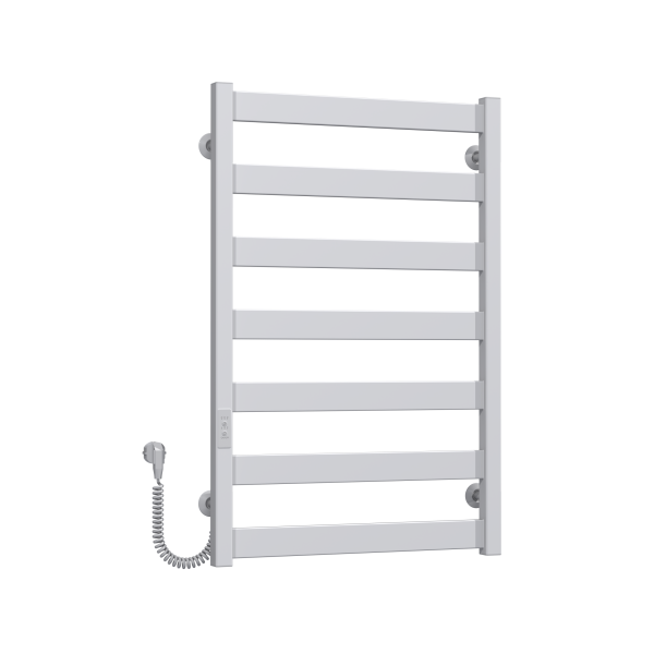 Buy electric heated towel rail Harmony P7 500х800 Deffi colored steel (White, WD04, Left connection)