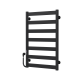 Купити рушникосушарку електричну Harmony П7 500х800 Deffi фарбована сталь (Чорний, JD04, Ліве підключення)