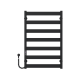 Купити рушникосушарку електричну Harmony П7 500х800 Deffi фарбована сталь (Чорний, JD04, Ліве підключення)