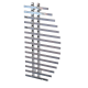 Buy water heated towel rail Parys P15 600х1200 Deffi stainless steel (Chrome, Bottom connection)