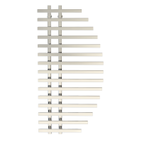 Water heated towel rail Parys P15 600х1200 Deffi stainless steel (Chrome, Bottom connection)