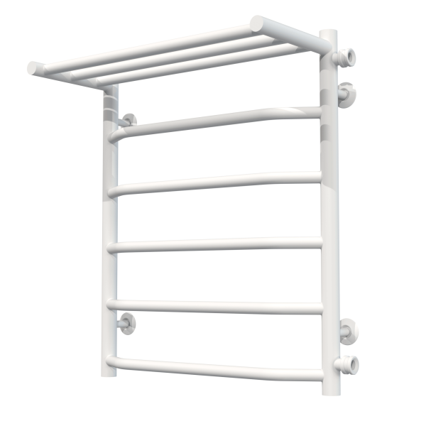 Sprzedam suszarkę do ręczników Woda trapezowa z półką P6 500x600 Deffi stal nierdzewna (biała, podłączenie boczne prawe)