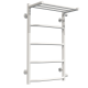 Buy Water heated towel rail Trapezoid with shelf P5 400х700 Deffi stainless steel (White, Side right connection)