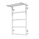 Buy Water heated towel rail Trapezoid with shelf P5 400х700 Deffi stainless steel (White, Side right connection)