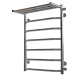 Buy Water heated towel rail Trapezoid with shelf P7 500х700 Deffi stainless steel (Chrome, Side right connection)