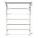 Wasserbeheizter Handtuchhalter Trapezoid with shelf P7 500х700 Deffi edelstahl (Weiss, Seitlicher rechter Anschluss)