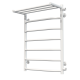 Wasserbeheizter Handtuchhalter Trapezoid with shelf P7 500х700 Deffi edelstahl (Weiss, Seitlicher rechter Anschluss)