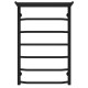 Wasserbeheizter Handtuchhalter Trapezoid with shelf P7 500х800 Deffi edelstahl (Schwarz, Seitlicher linker Anschluss)