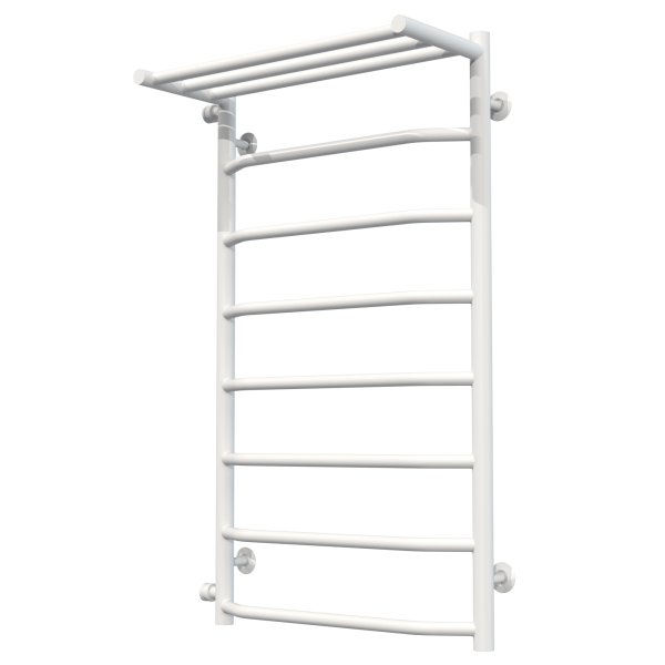 Sprzedam suszarkę do ręczników Trapezowa woda z półką P8 500x900 Deffi stal nierdzewna (biała, przyłącze boczne lewe)