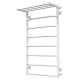 Buy Water heated towel rail Trapezoid with shelf P8 500х900 Deffi stainless steel (White, Side right connection)