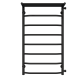 Wasserbeheizter Handtuchhalter Trapezoid with shelf P8 500х900 Deffi edelstahl (Schwarz, Seitlicher rechter Anschluss)