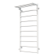 Wasserbeheizter Handtuchhalter Trapezoid with shelf P10 500х1100 Deffi edelstahl (Weiss, Seitlicher linker Anschluss)