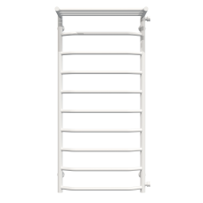 Wasserbeheizter Handtuchhalter Trapezoid with shelf P10 500х1100 Deffi edelstahl (Weiss, Seitlicher rechter Anschluss)