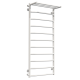 Buy Water heated towel rail Trapezoid with shelf P11 500х1200 Deffi stainless steel (White, Side left connection)