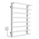 Buy electric heated towel rail Breeze P8 400x800 Deffi stainless steel (White, WD04, Left connection)