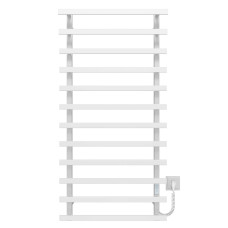 Electric heated towel rail Breeze P12 400x1200 Deffi stainless steel (White, WD04, Right connection)