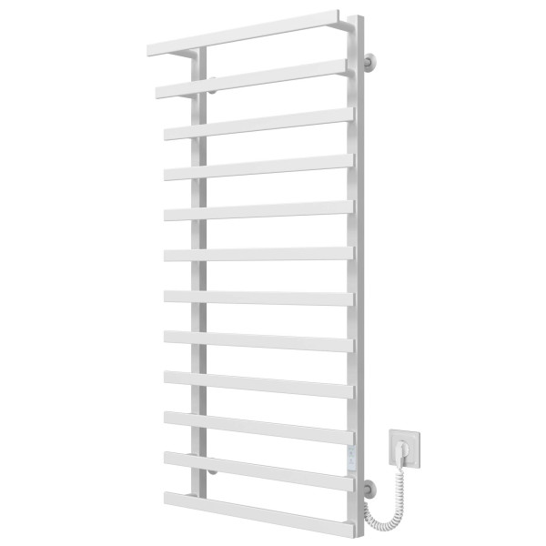Купить полотенцесушитель электрический Breeze П12 400x1200 Deffi нержавеющая сталь (Белый, WD04, Правое подключение)