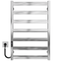 Elektrischer Handtuchwärmer Silvia P7 500х800 E Deffi edelstahl (Chrom, JD04, Linker Anschluss)