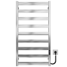 Electric heated towel rail Silvia P9 500х1000 E Deffi stainless steel (Chrome, JD04, Right connection)