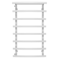 Water heated towel rail Lotos P8 500х1000 Deffi stainless steel (White, Side left connection)