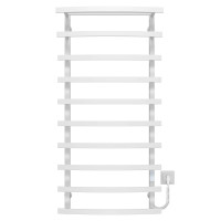 Electric heated towel rail Lotos P10 500х1200 Deffi stainless steel (White, WD04, Right connection)