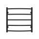 Buy water heated towel rail Classic P5 500х500 Deffi stainless steel (Black, Bottom connection)