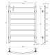 Wasserbeheizter Handtuchhalter Classic P7 500х700 Deffi edelstahl (Weiss, Anschluss unten)