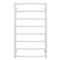 Water heated towel rail Classic P8 500х900 Deffi stainless steel (White, Bottom connection)