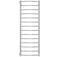 Water heated towel rail Classic P14 500х1500 Deffi stainless steel (Chrome, Side left connection)
