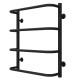 Buy a water heated towel rail Standard P4 500х600 Deffi stainless steel (Black, Bottom connection)
